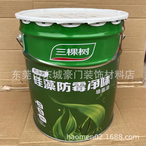 三棵树硅藻净味防霉内墙乳胶漆 无甲醛自刷环保涂料，守护家的每一面墙